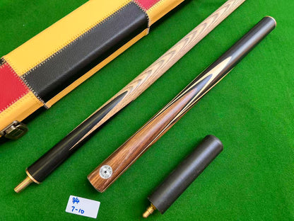 Pre Owned W&L 3/4 Jointed Handmade Snooker English Pool cue set 8.5mm tip + Case