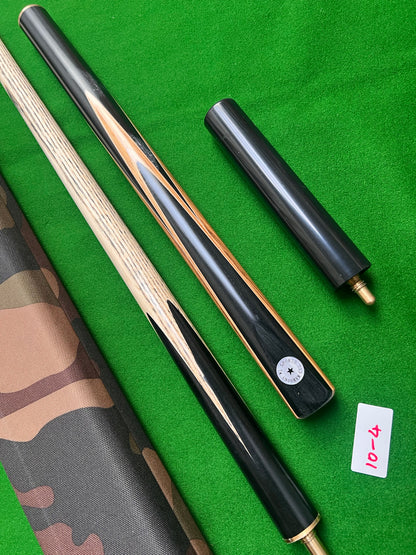 Pre Owned Ray Dean 3/4 Jointed Handmade Snooker English Pool cue set 9mm tip + Case