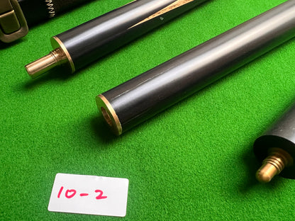 Pre Owned 3/4 Jointed Handmade snooker cue set 58.5"