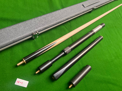 Pre Owned 3/4 Jointed Handmade Snooker cue set + Halo Style Case