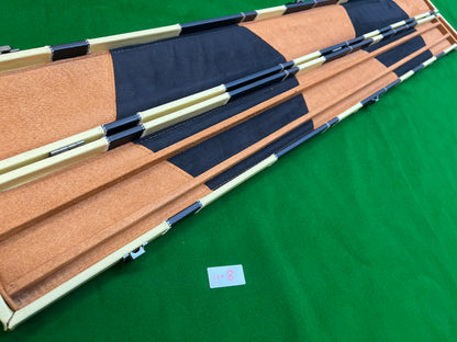 3/4 SNOOKER CUE CASE 3-SLOT EXTRA WIDE