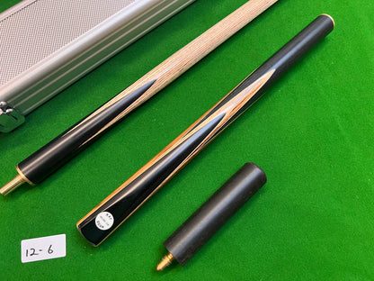 Pre Owned Ray Dean 3/4 Jointed Handmade Snooker English Pool cue set 9mm tip + Case