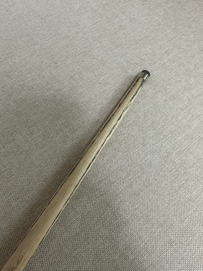 Handmade Pro One Piece Black Ebony Cue 10.4mm Tip