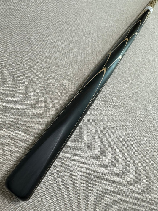 Handmade Pro One Piece Black Ebony Cue 10mm Tip