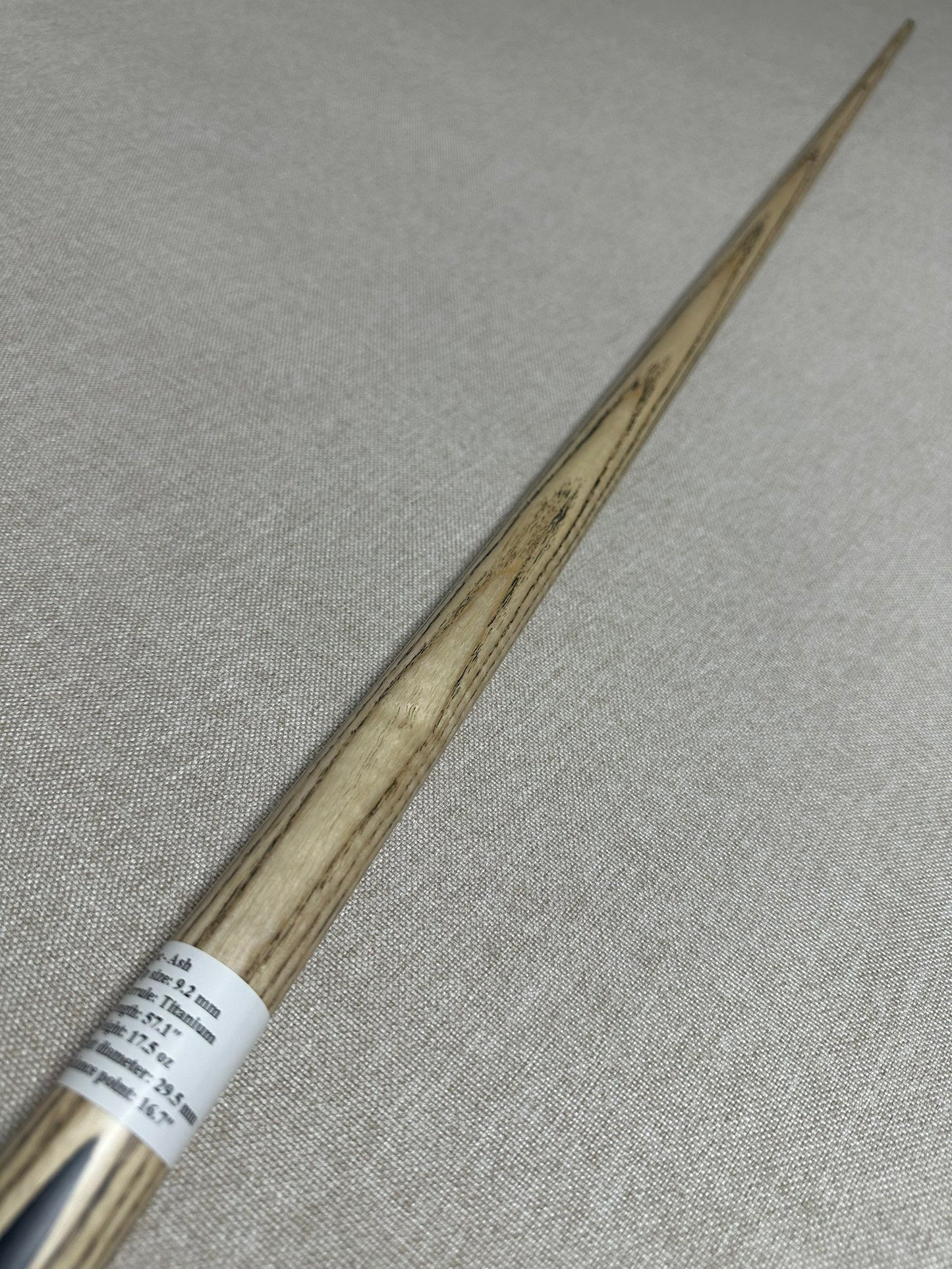 Handmade Pro One Piece Black Ebony Cue 9.2mm Tip