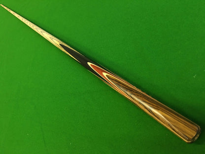 ONE PIECE 1 PC ASH SHAFT BLACK EBONY HANDMADE SNOOKER CUE WDC