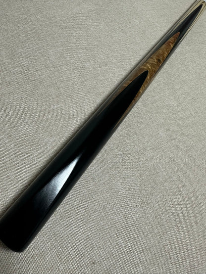 Handmade Pro One Piece Black Ebony Cue 10.1 mm Tip