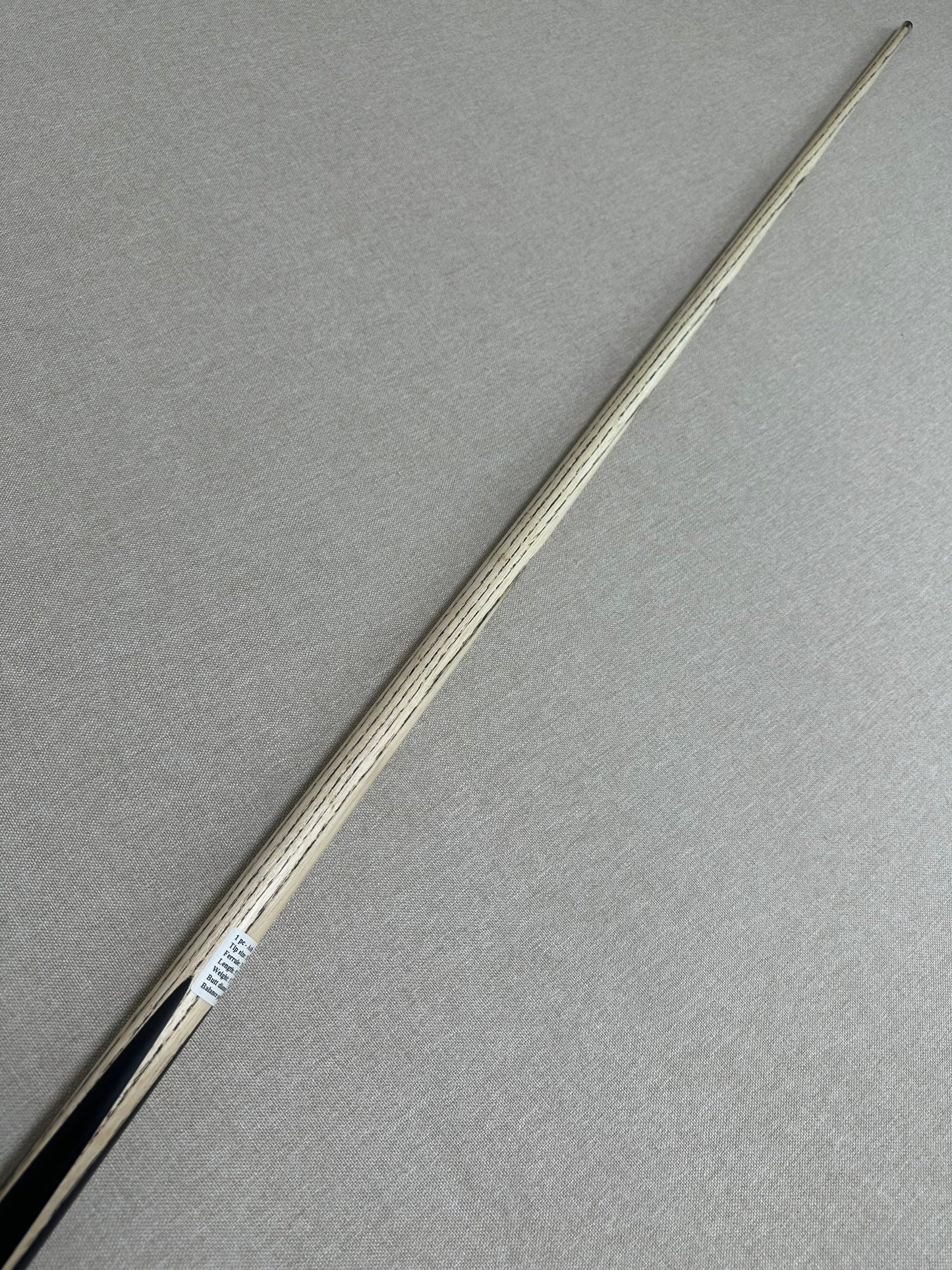 Handmade Pro One Piece Black Ebony Cue 10.3mm Tip