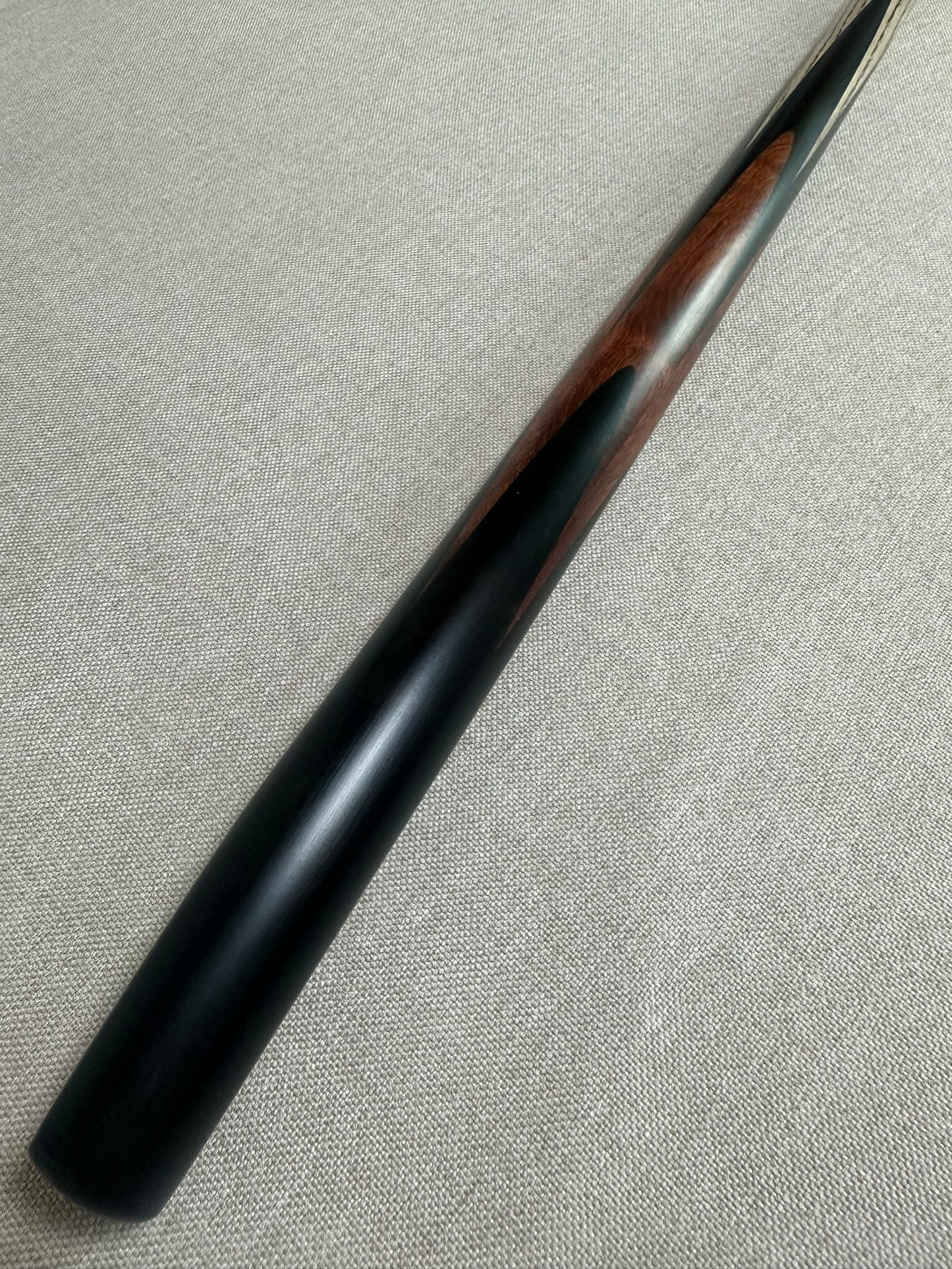 Handmade Pro One Piece Black Ebony Cue 10.4mm Tip