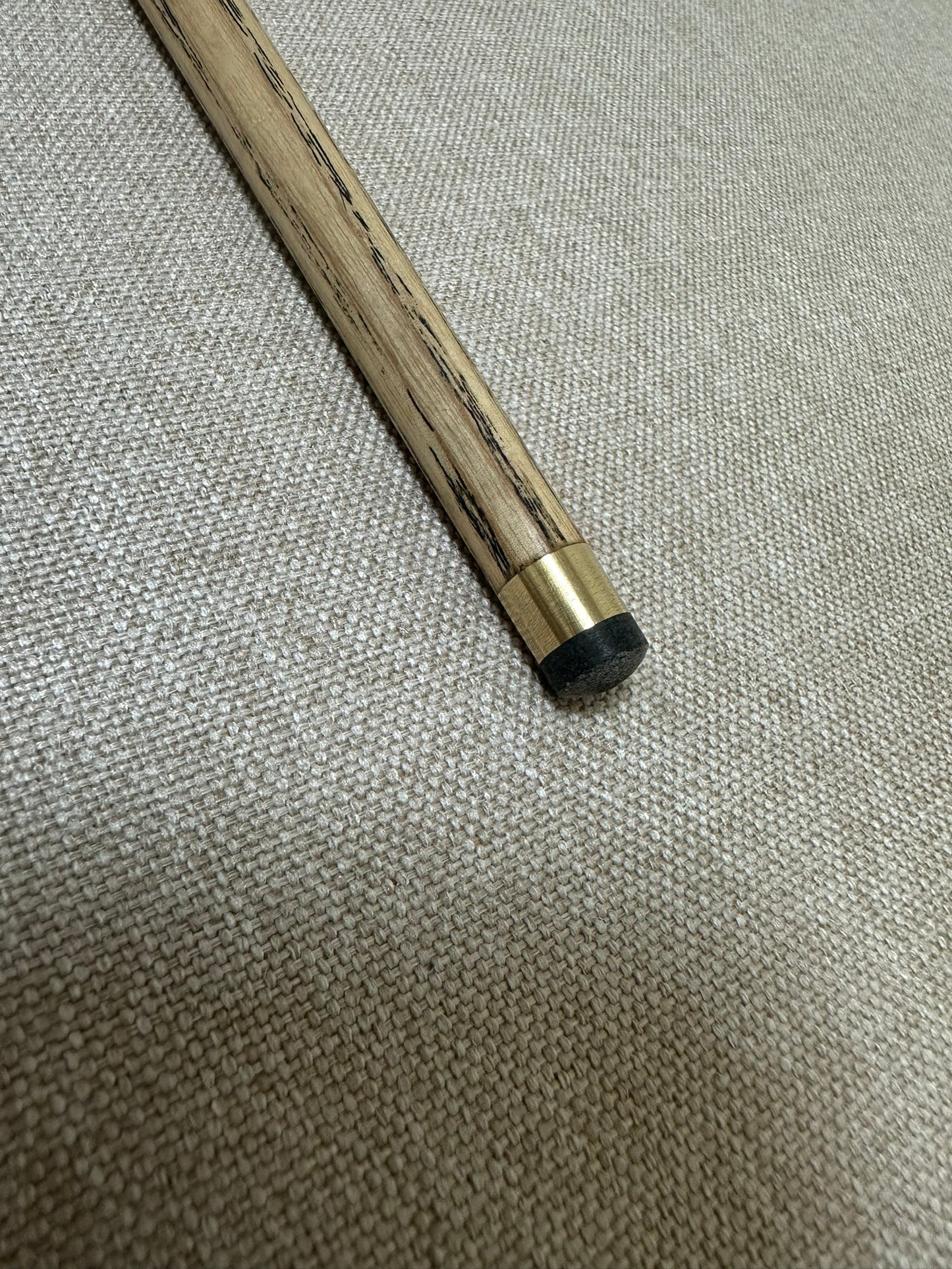 Handmade Pro One Piece Black Ebony Cue 10mm Tip