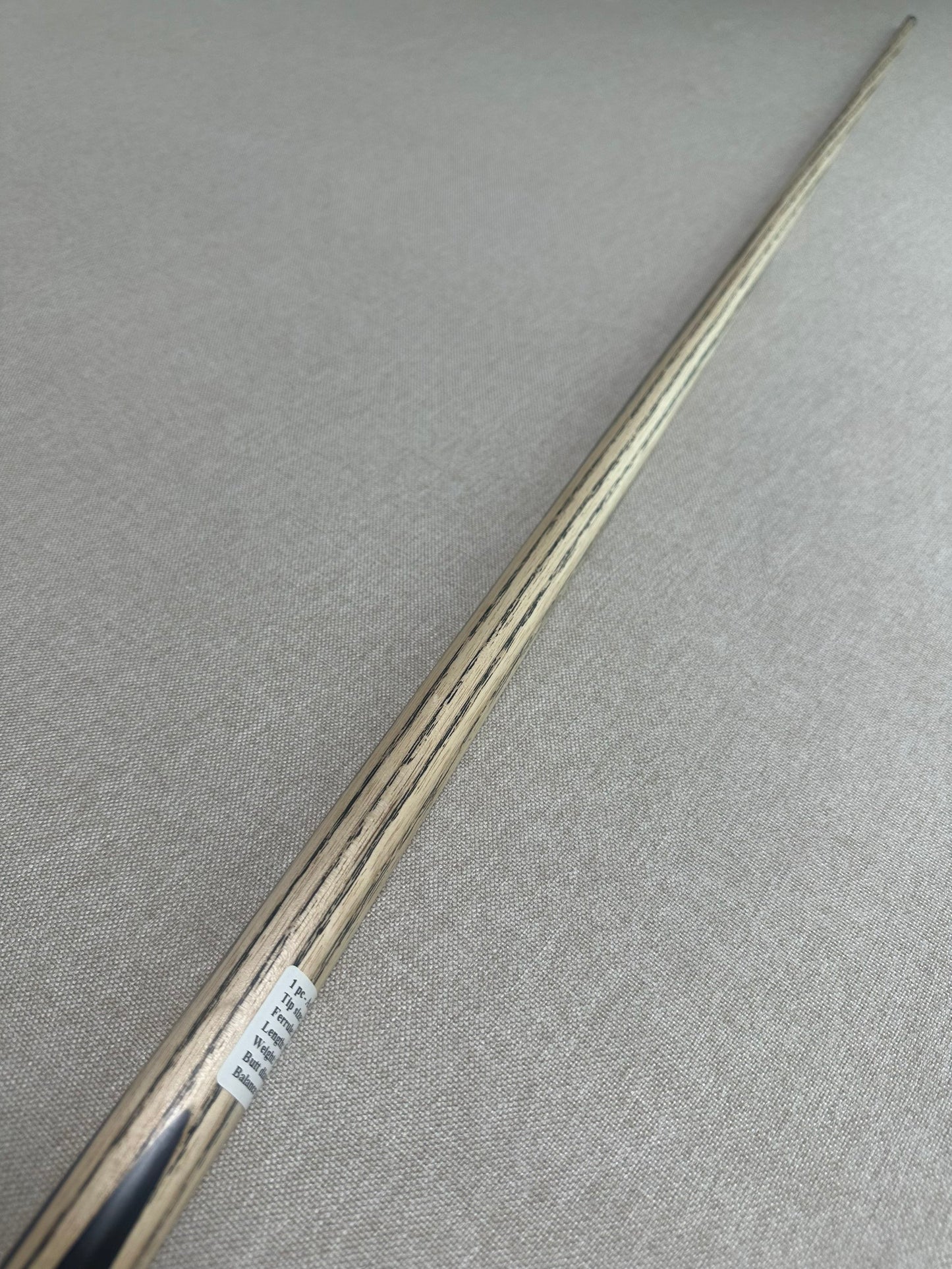 Handmade Pro One Piece Black Ebony Cue 10.4 mm Tip