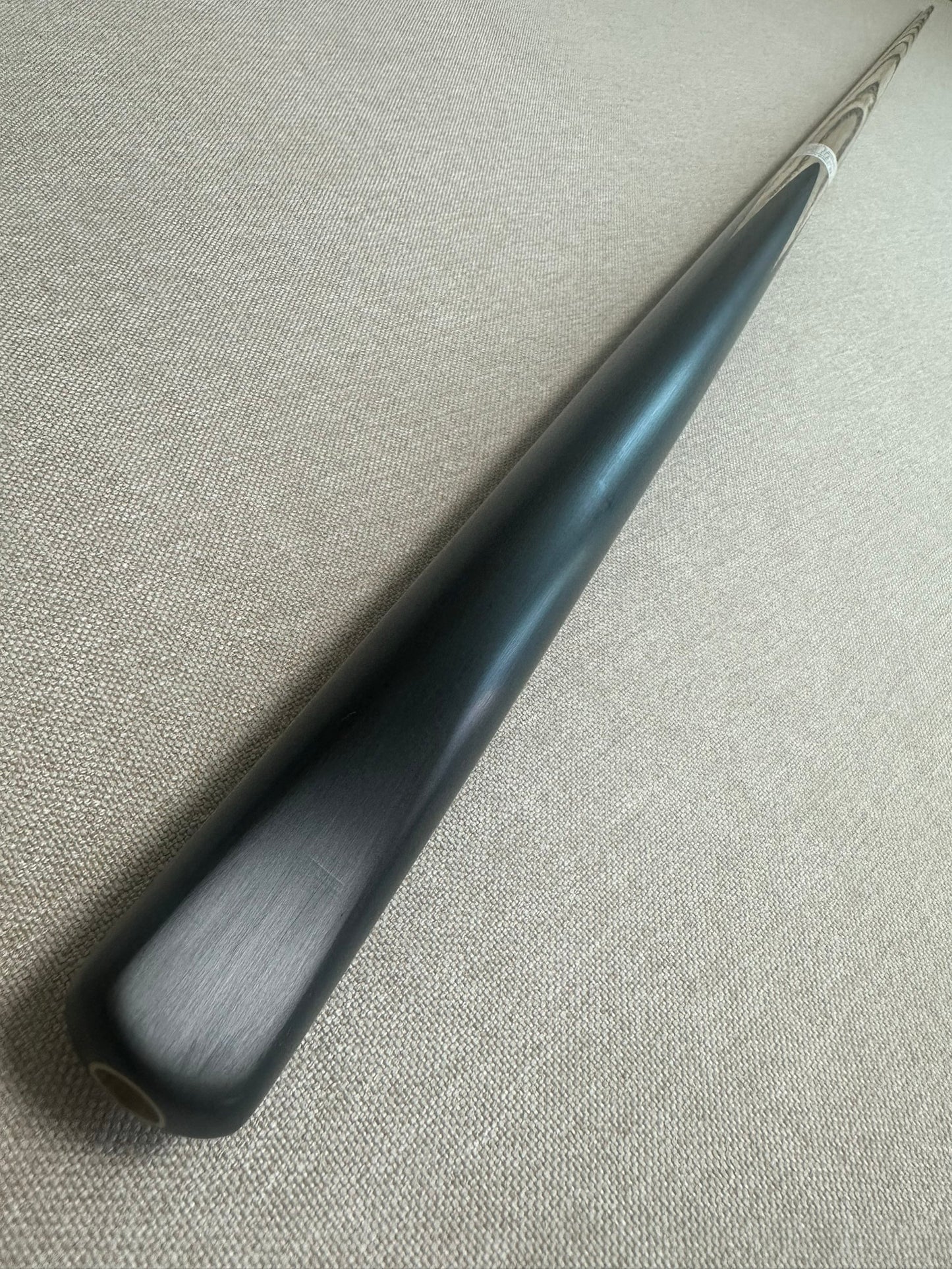 Handmade Pro One Piece Black Ebony Cue 9mm Tip