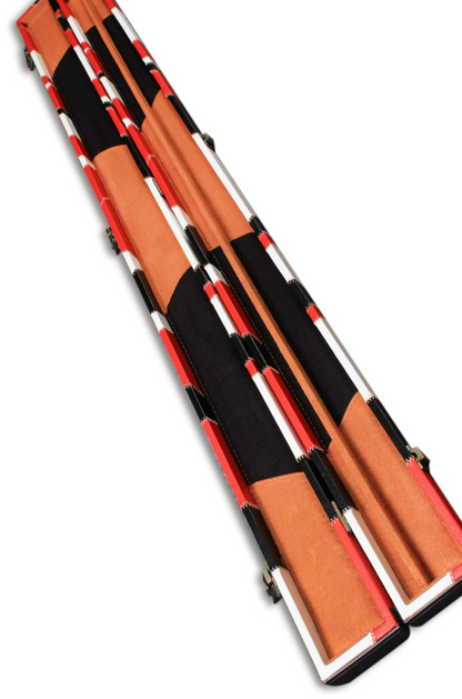 ONE PIECE PATCHWORK SNOOKER CUE CASE WITH 2 SLOTS G62584-1