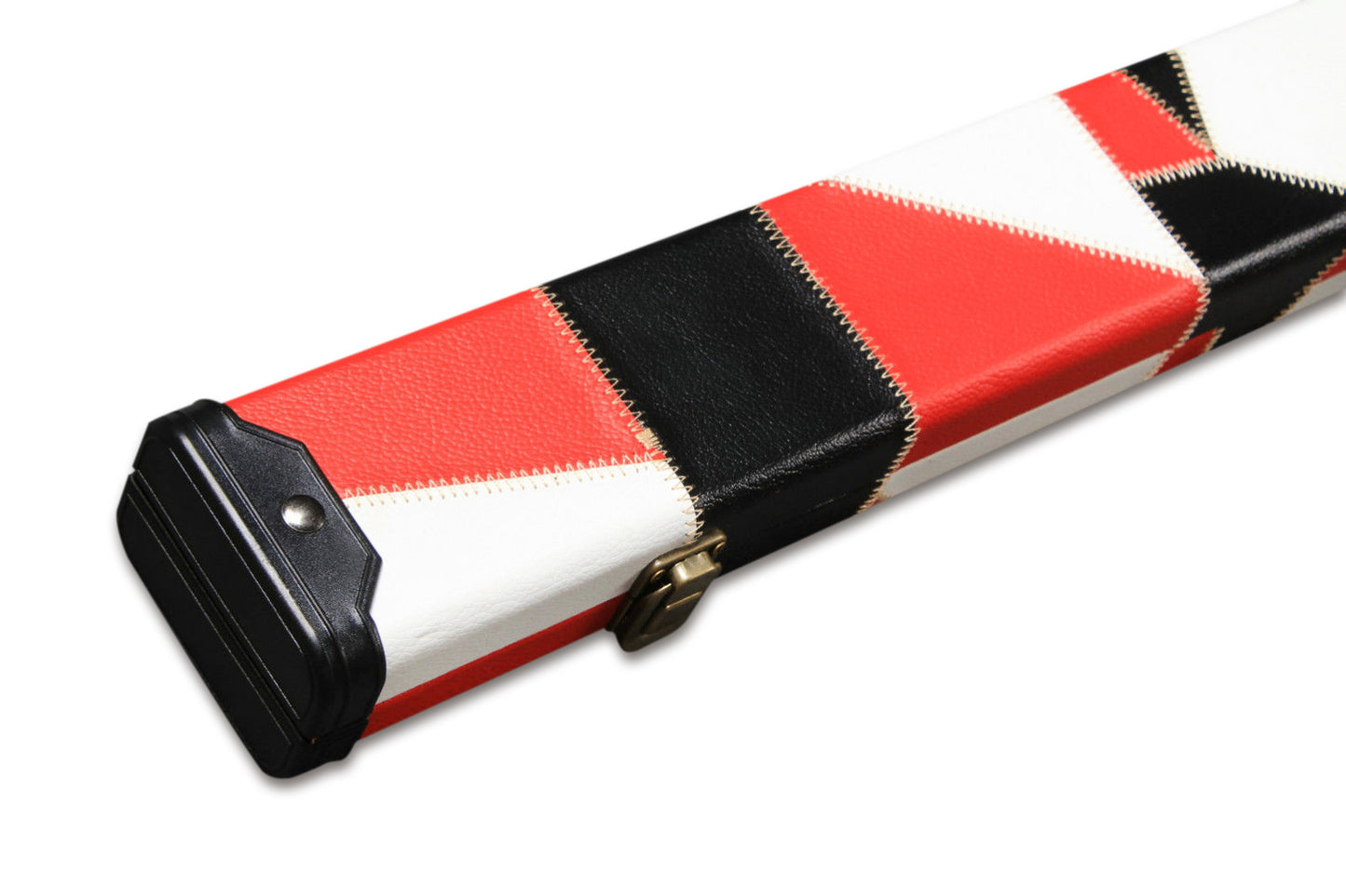 ONE PIECE PATCHWORK SNOOKER CUE CASE WITH 2 SLOTS G62584-1