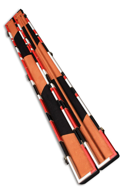 3/4 HANDMADE HARD SNOOKER CUE CASE POOL CUE CASE E6122