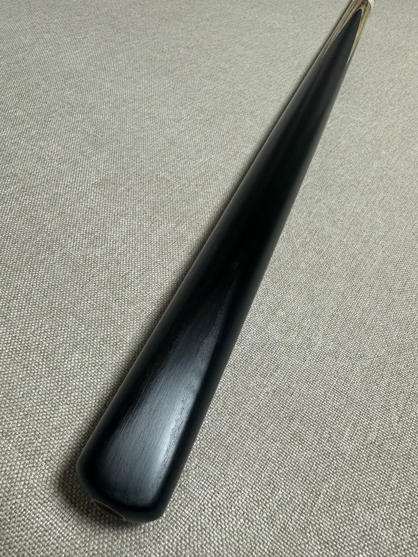 Handmade Pro One Piece Black Ebony Cue 9mm Tip