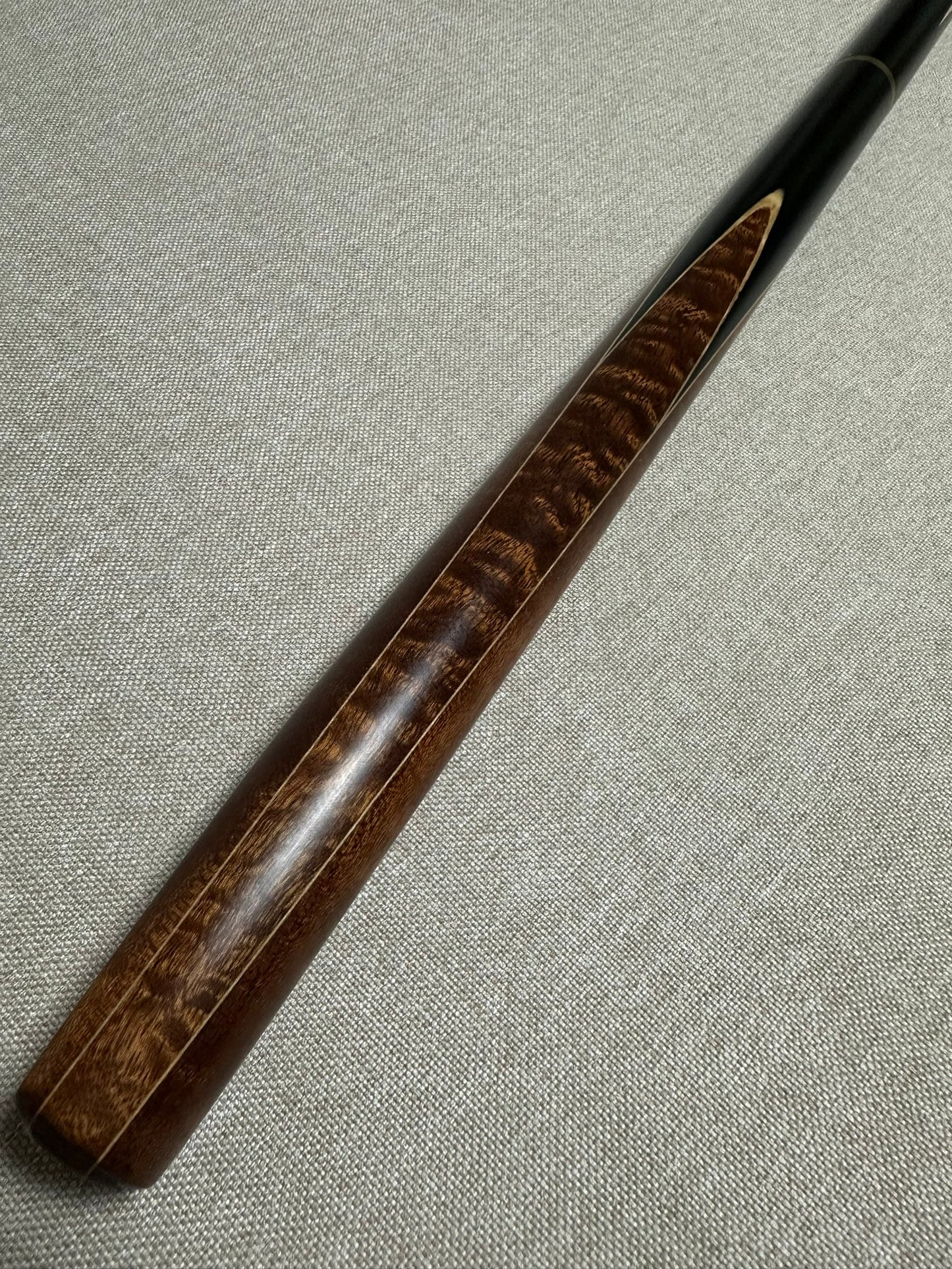 Handmade Pro 3/4 Jointed Black Ebony Cue 10.2 mm Tip
