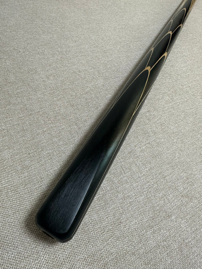 Handmade Pro One Piece Black Ebony Cue 10mm Tip
