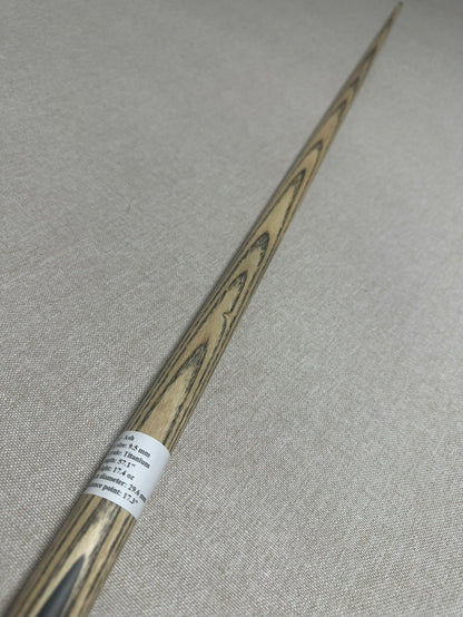 Handmade Pro One Piece Black Ebony Cue 9.5mm Tip