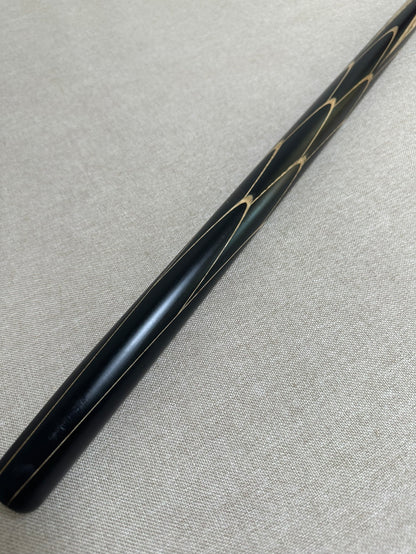 Handmade Pro One Piece Black Ebony Cue 10mm Tip