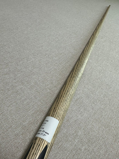 Handmade Pro One Piece Black Ebony Cue 10mm Tip