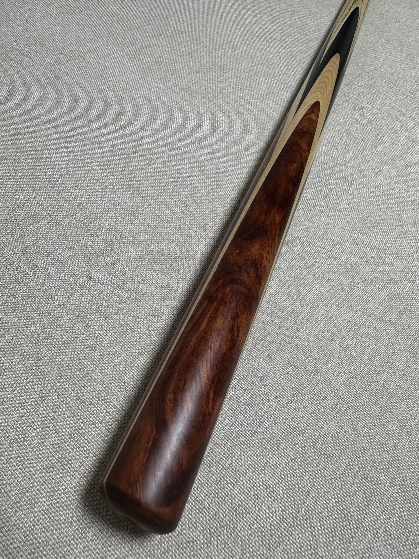 Handmade Pro One Piece Black Ebony Cue 9.4 mm Tip
