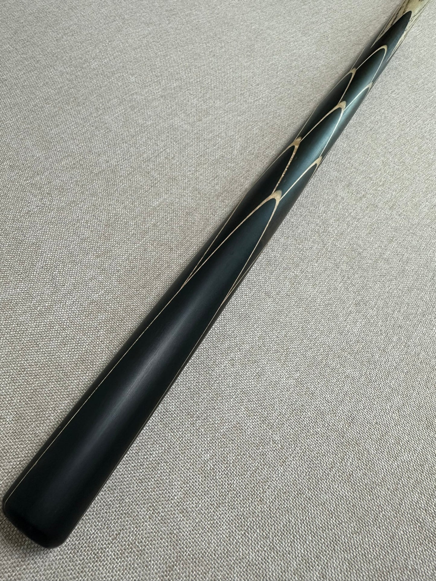 Handmade Pro One Piece Black Ebony Cue 10mm Tip