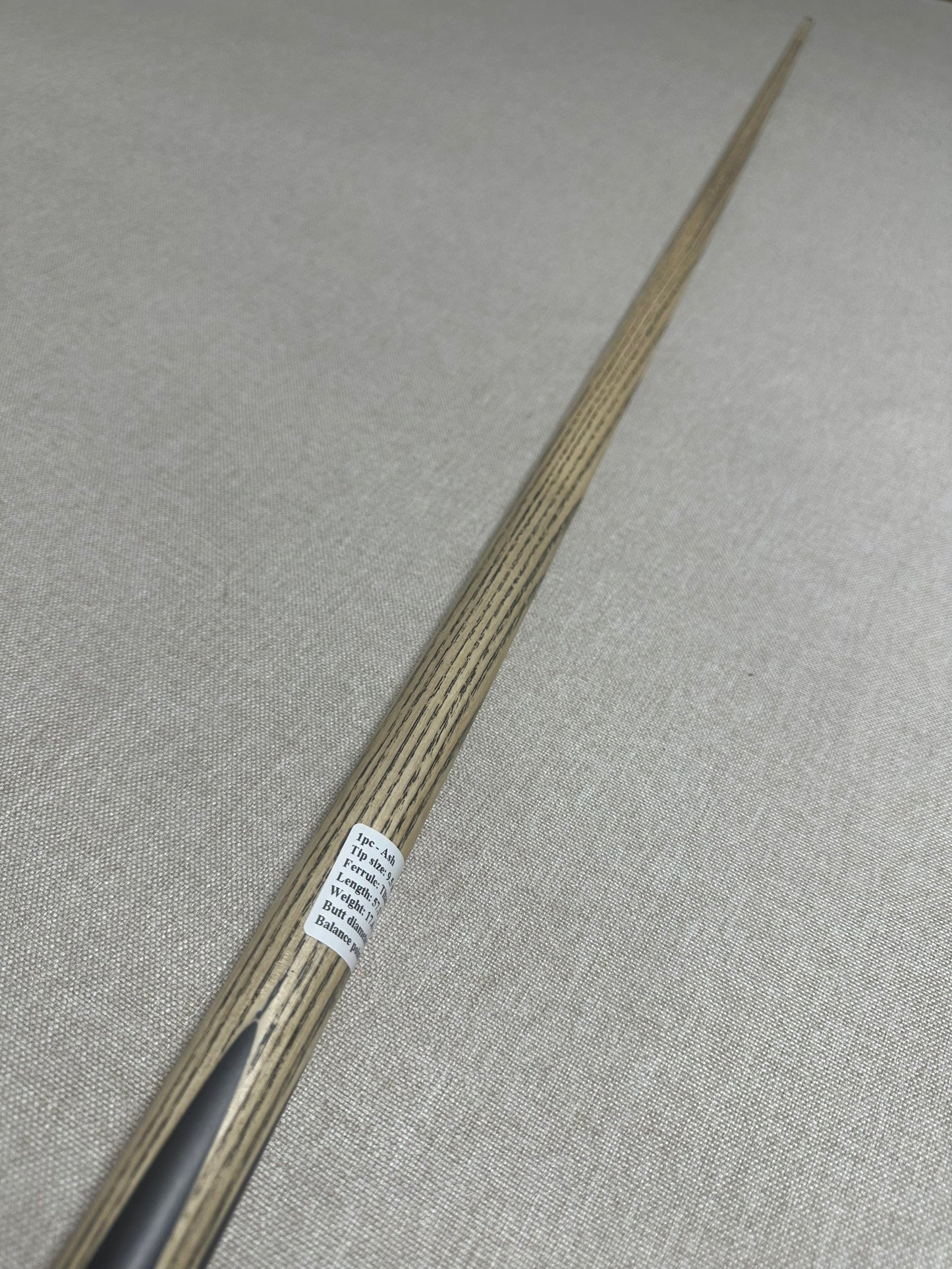 Handmade Pro One Piece Black Ebony Cue 9.5mm Tip