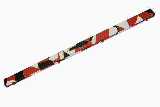 ONE PIECE PATCHWORK SNOOKER CUE CASE WITH 2 SLOTS G62584-1