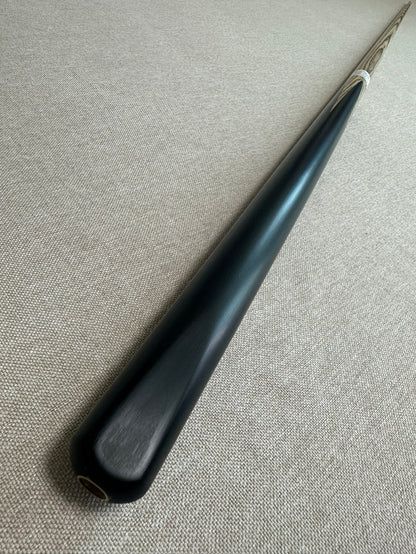 Handmade Pro One Piece Black Ebony Cue 9.6mm Tip
