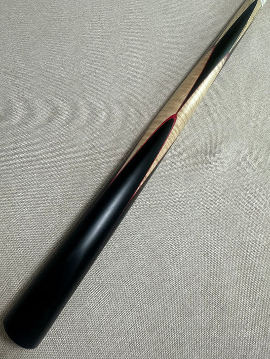 Handmade Pro One Piece Black Ebony Cue 10.2mm Tip