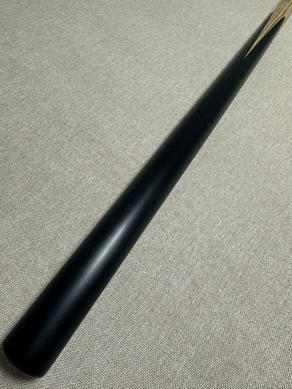 Handmade Pro One Piece Black Ebony Cue 9.2mm Tip