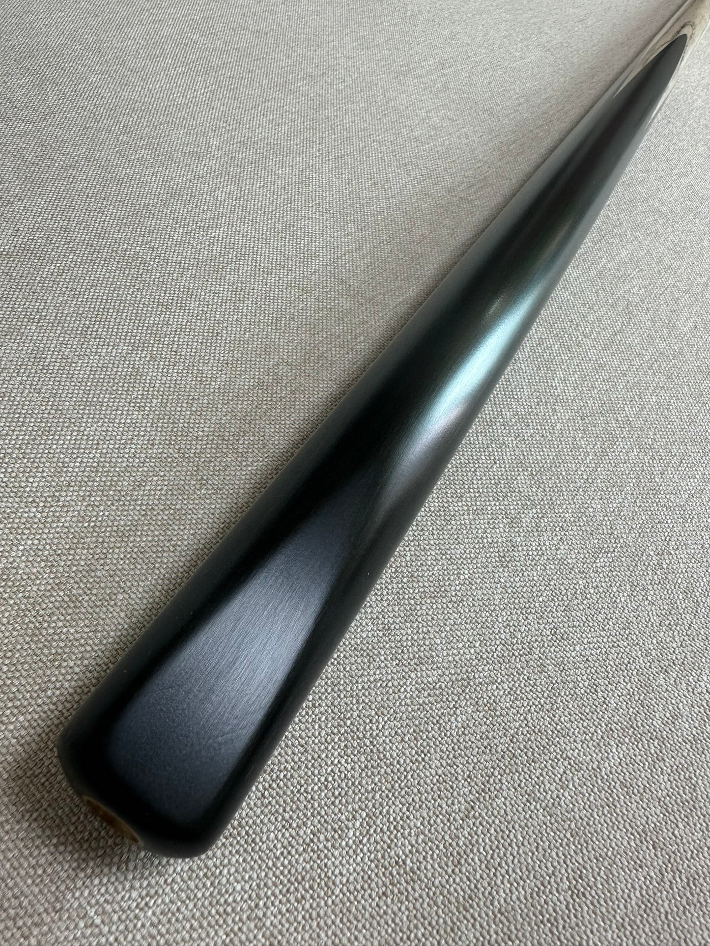 Handmade Pro One Piece Black Ebony Cue 9.1mm Tip