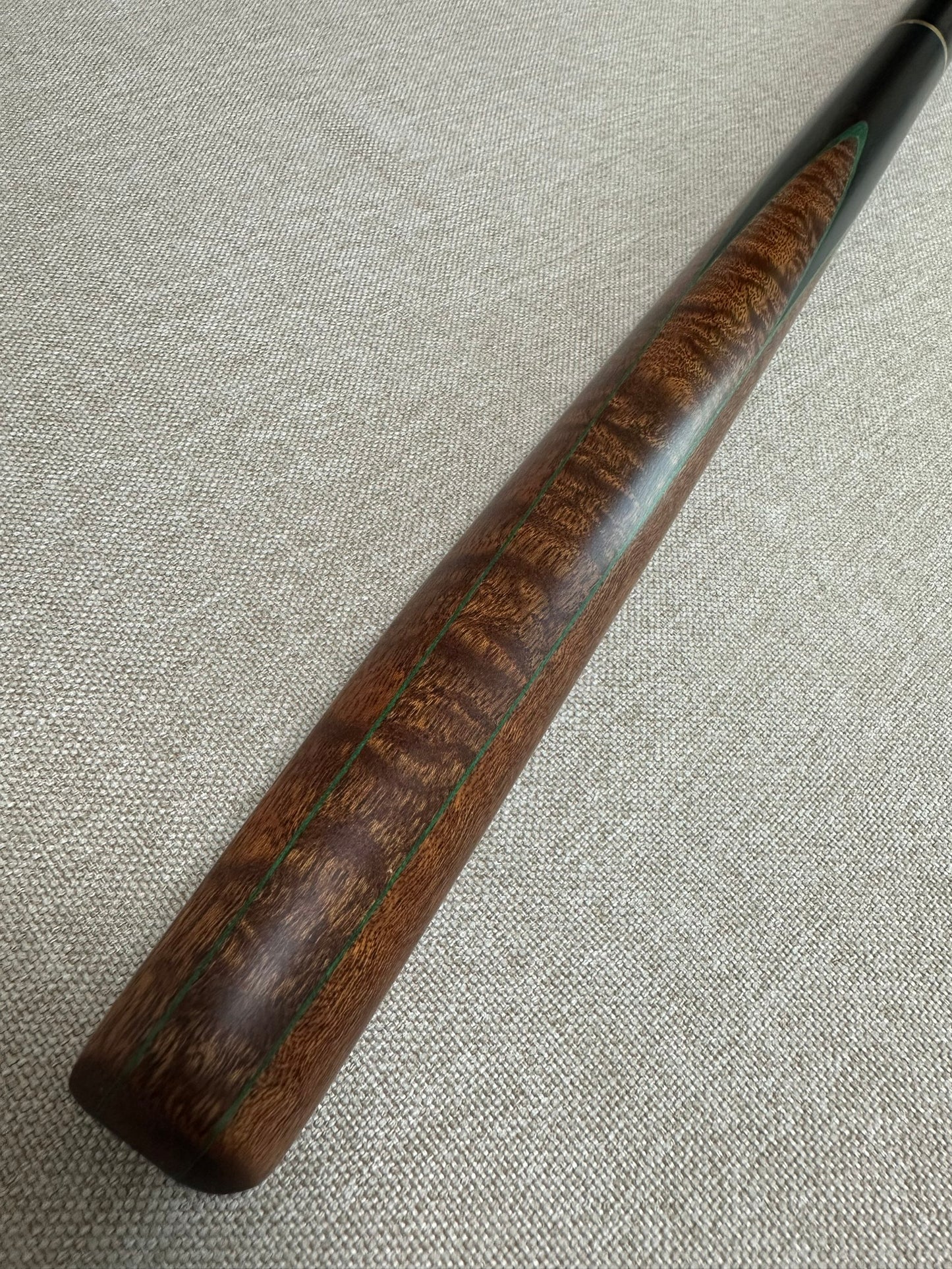 Handmade Pro 3/4 Jointed Black Ebony Cue 10.2 mm Tip