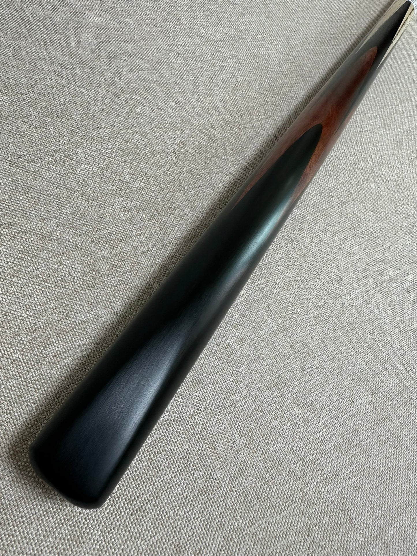 Handmade Pro One Piece Black Ebony Cue 10.3mm Tip