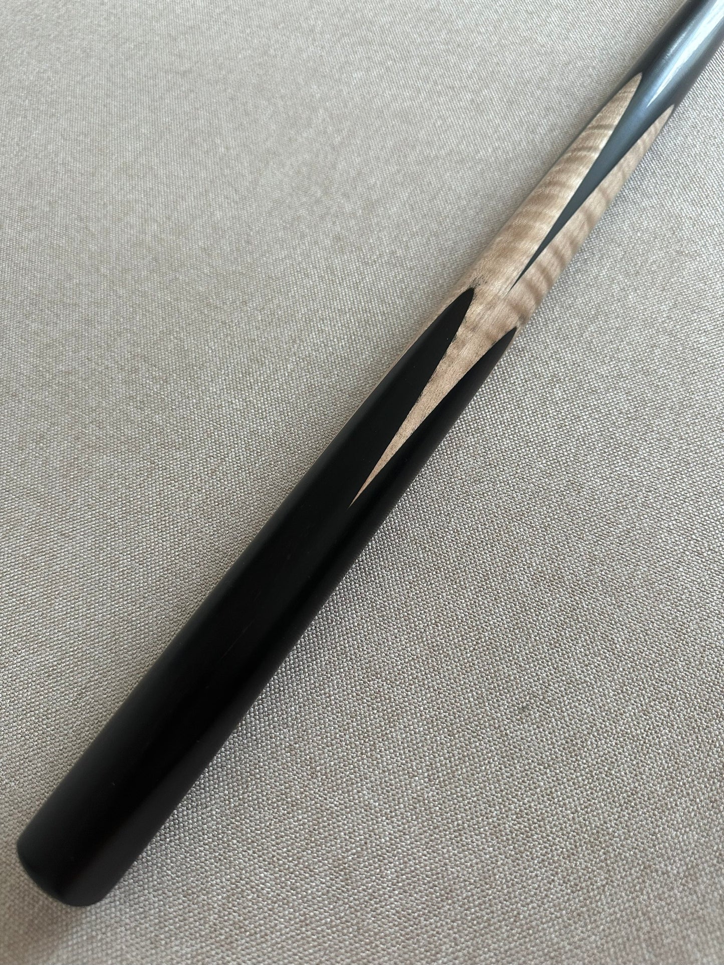 Handmade Pro One Piece Black Ebony Cue 10.5 mm Tip