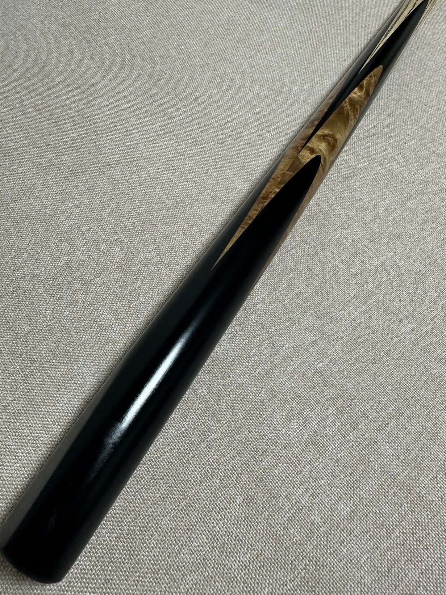 Handmade Pro One Piece Black Ebony Cue 10.1 mm Tip