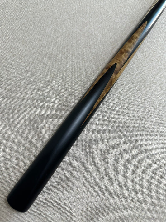 Handmade Pro One Piece Black Ebony Cue 10.3 mm Tip