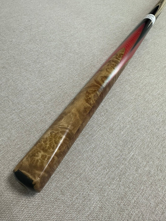 Handmade Pro One Piece Black Ebony Cue 10.3 mm Tip