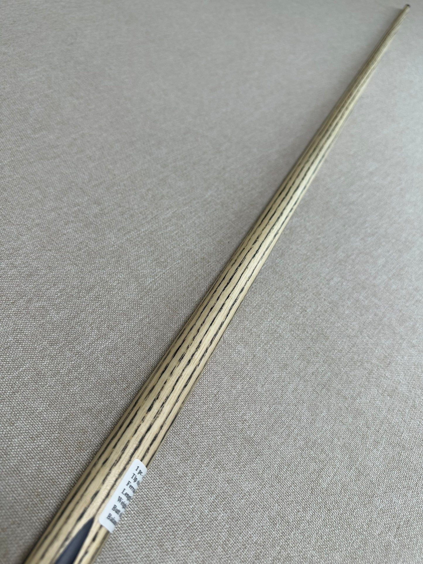 Handmade Pro One Piece Black Ebony Cue 10.3 mm Tip