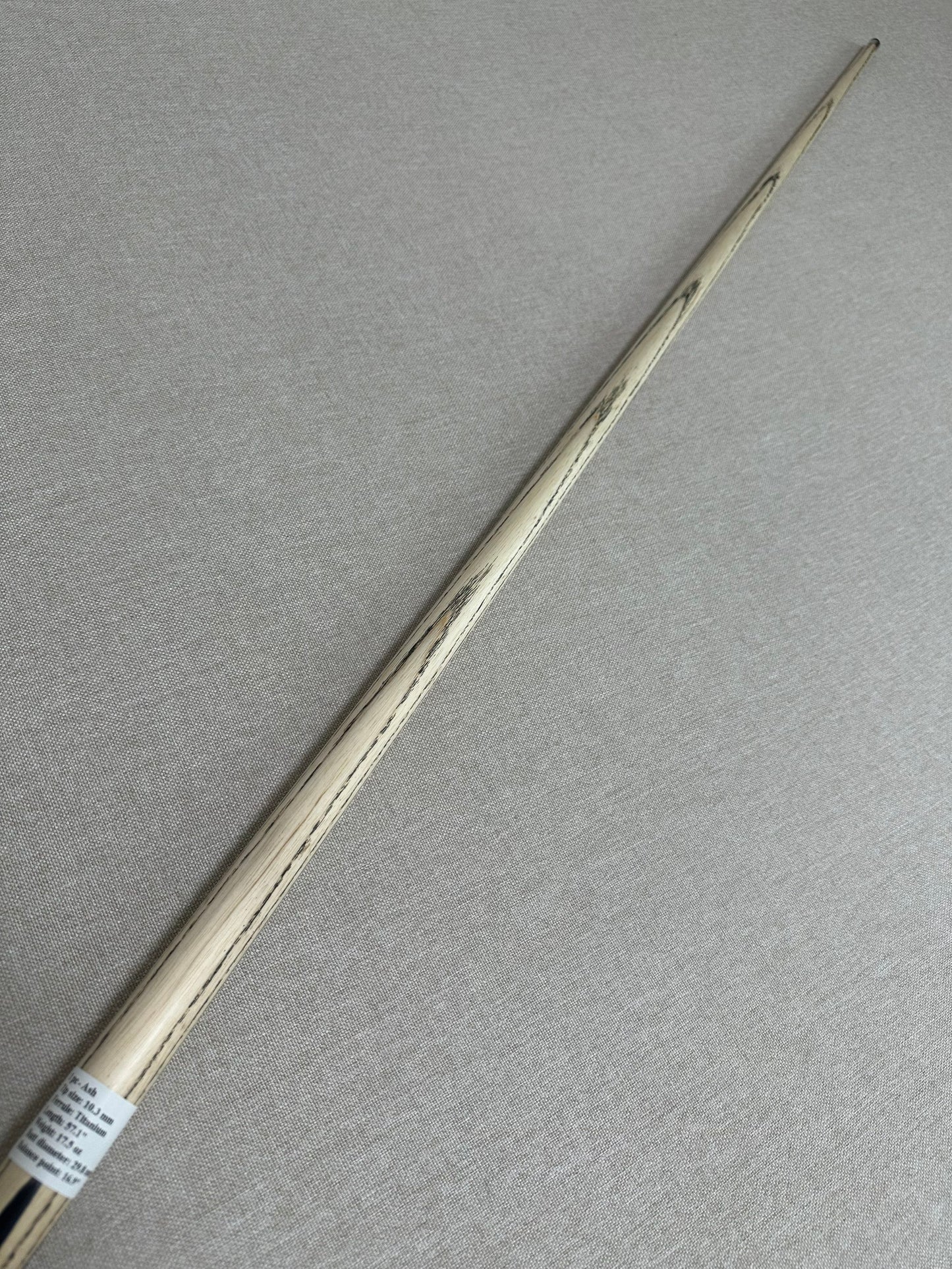 Handmade Pro One Piece Black Ebony Cue 10.3mm Tip