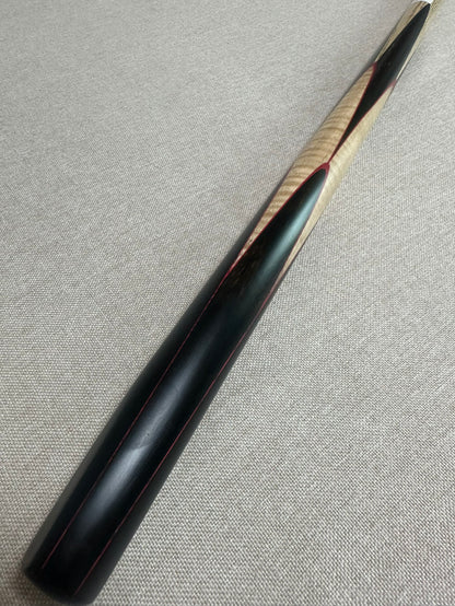 Handmade Pro One Piece Black Ebony Cue 10.2mm Tip