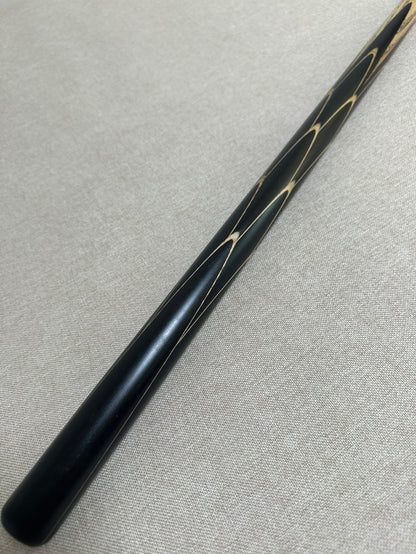 Handmade Pro One Piece Black Ebony Cue 10mm Tip
