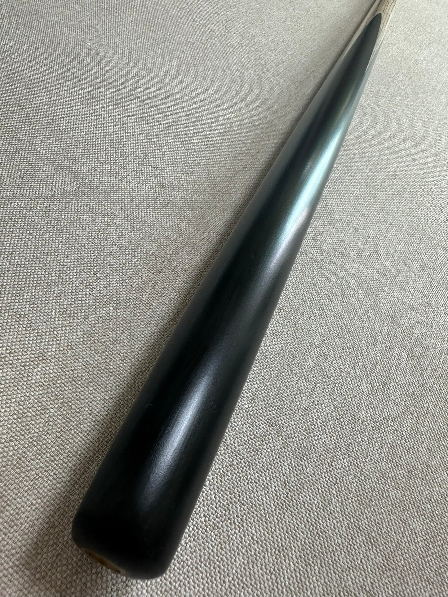 Handmade Pro One Piece Black Ebony Cue 9.1mm Tip