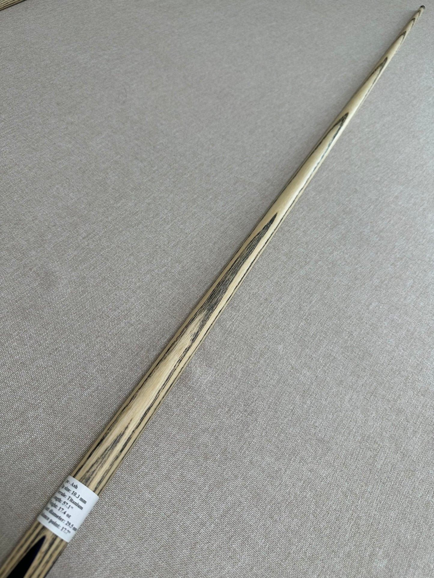 Handmade Pro One Piece Black Ebony Cue 10.3 mm Tip