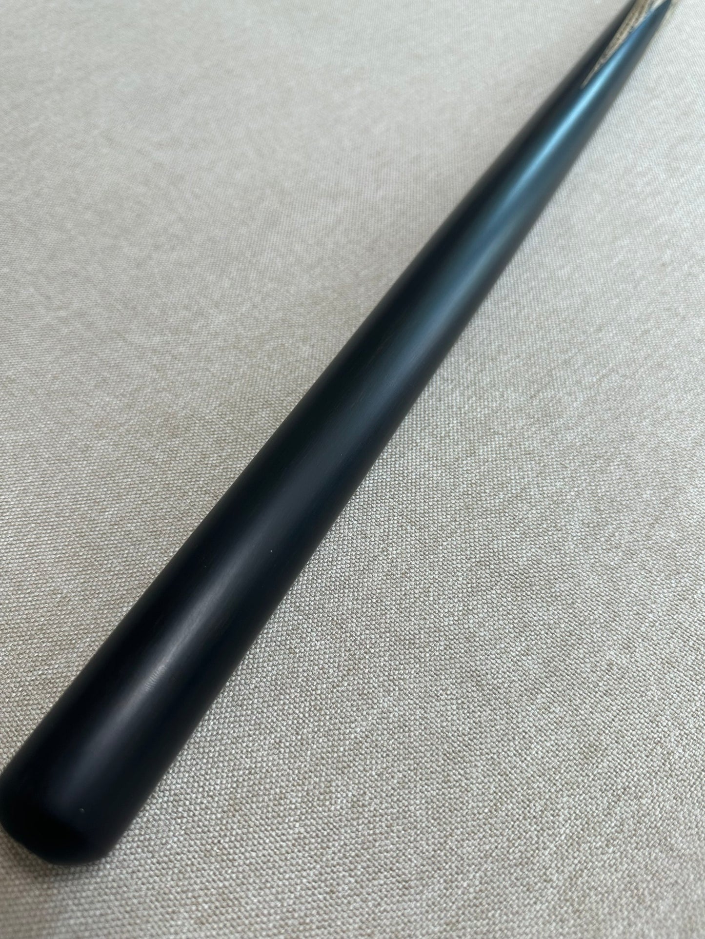 Handmade Pro One Piece Black Ebony Cue 9.6mm Tip
