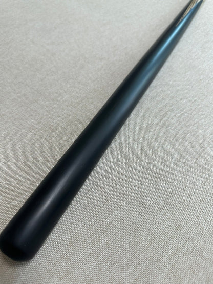 Handmade Pro One Piece Black Ebony Cue 9.6mm Tip
