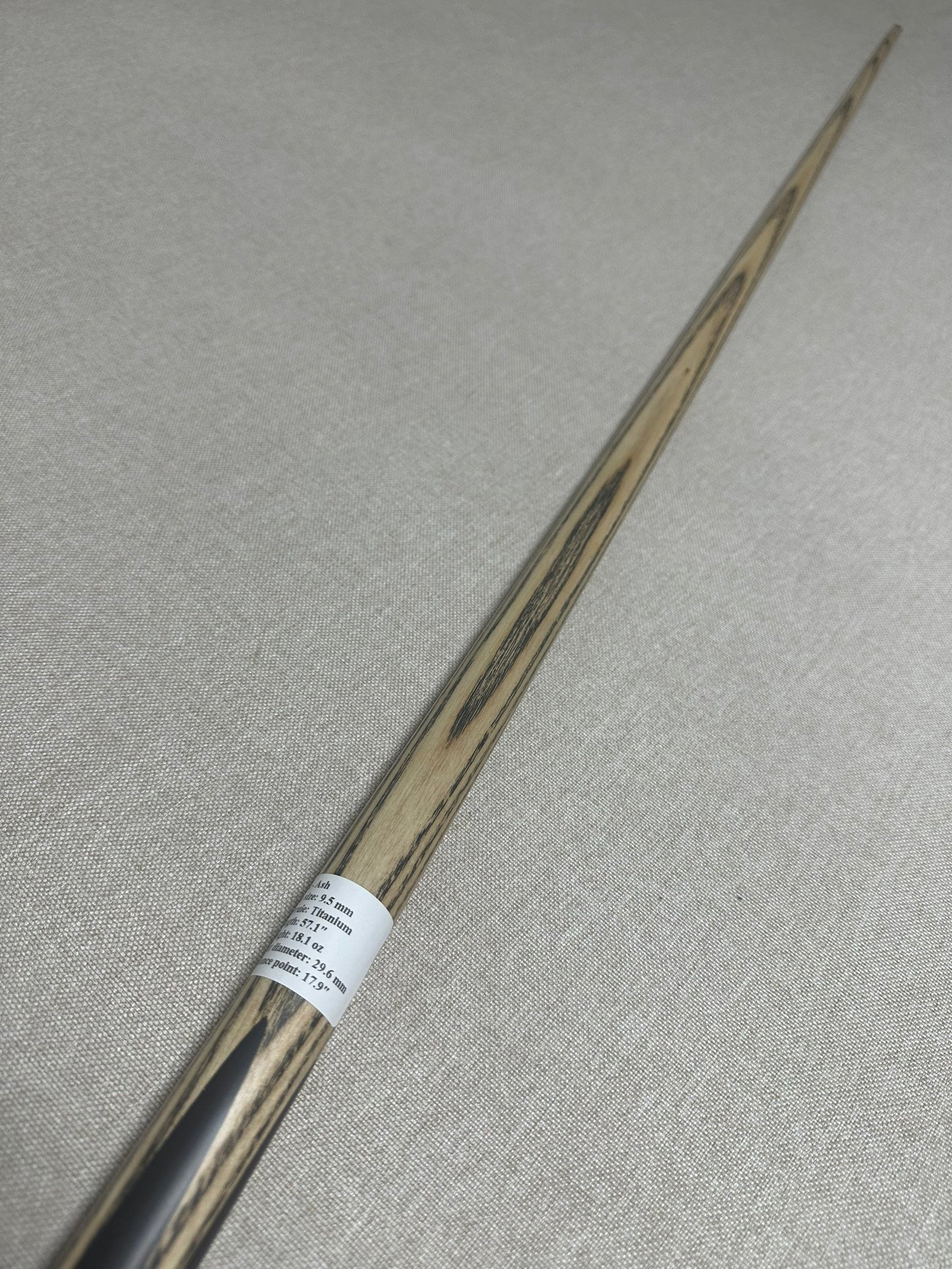Handmade Pro One Piece Black Ebony Cue 9.5mm Tip