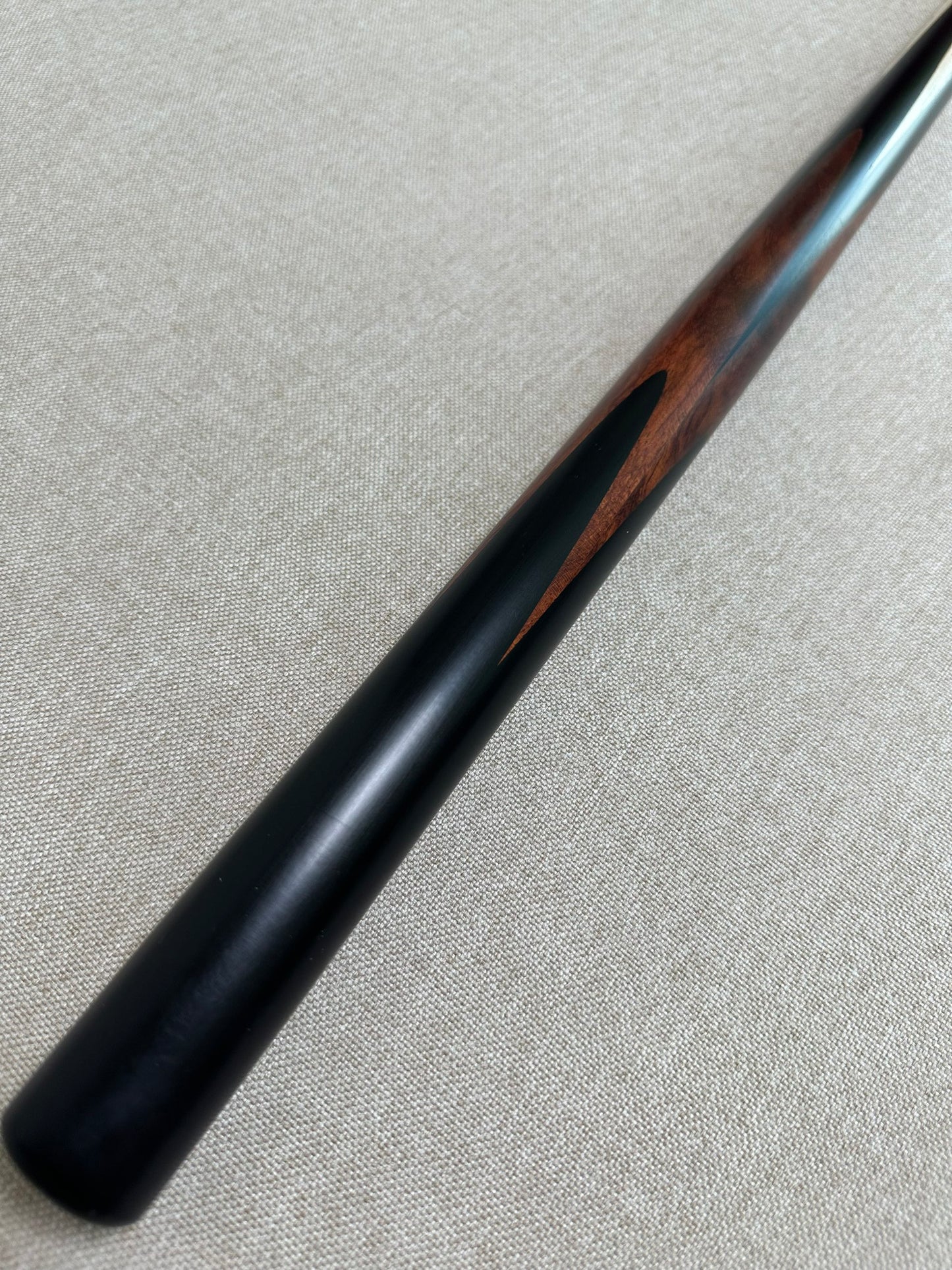 Handmade Pro One Piece Black Ebony Cue 10.2mm Tip