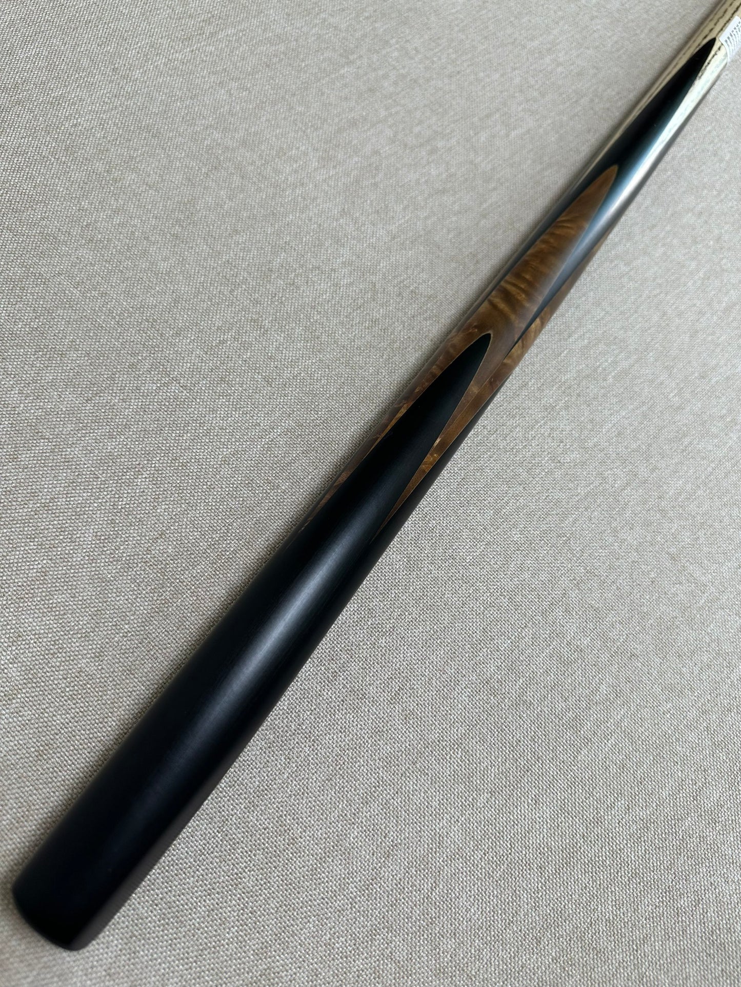 Handmade Pro One Piece Black Ebony Cue 10.3 mm Tip